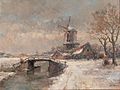 Winterlandschap met molen (ca.1886)