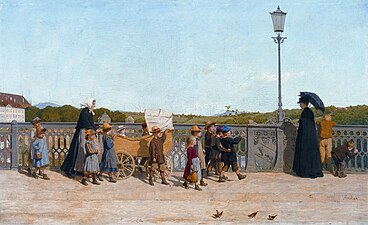 Kleinkinderschule auf der Kirchenfeldbrücke, Albert Anker, 1900