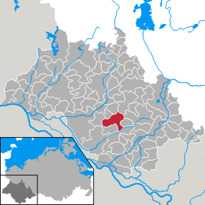 Poziția Alt Krenzlin pe harta districtului Ludwigslust