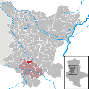 Poziția Altbrandsleben pe harta districtului Börde