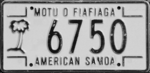 Номерной знак Американского Самоа 1988 г. 6750.png