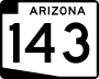 State Route 143 marker