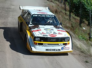Audi Quattro S1 driven during the 2007 Rallye ...