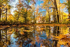 Castle park in autumn