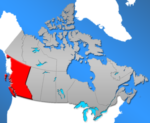 Province of British Columbia in Canada