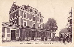 VILLEFRANCHE - La Gare du P.-L.-M.
