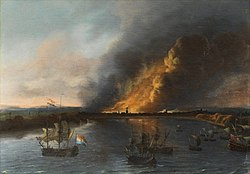 Bombardment of Dieppe, 1694 Bombardment of Dieppe by Anglo-Dutch forces, 1694.jpg