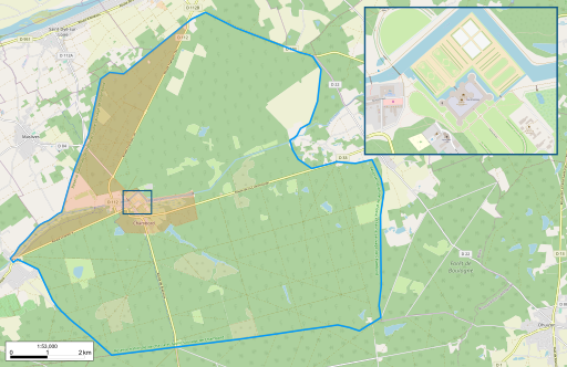 Carte du Domaine national de Chambord