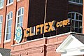 As of May 2023, the Cliftex Corporation's sign still sits atop the northern-most mill building, even after being redeveloped into apartments.