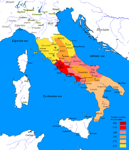 Repubblica romana - Localizzazione