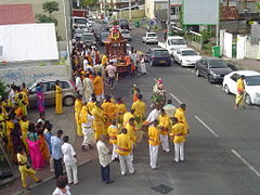 Défilé Tamoul de 2008 à Terre-Sainte (La Réunion).