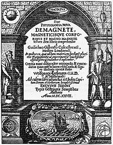 Title page of 1628 edition De Magnete Title Page 1628 edition.jpg