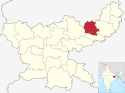 Location of Deoghar district in Jharkhand