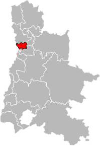 Poziția localității Cantonul Valence-1