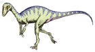 Lebensbild von Eoraptor lunensis, einem der ältesten bekannten Dinosaurier