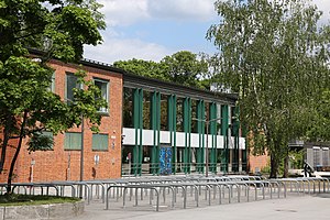 Haupteingang des Erasmus-Grasser-Gymnasiums