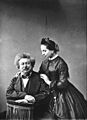 Alexandre Dumas avec sa fille Marie Alexandrine