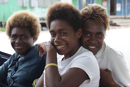 Girls from Papua New Guinea
