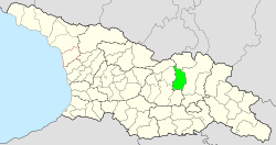 阿哈爾戈里市鎮在格魯吉亞的位置