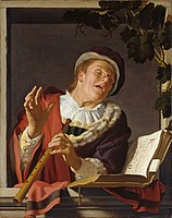 Gerard van Honthorst, Singender Zinkspieler (1623)