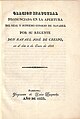 Publicación del Consejo Real de Navarra (1833)