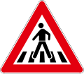 Pedestrian crossing ahead