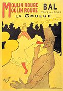 Henri de Toulouse-Lautrec, Moulin Rouge - La Goulue, affiche (1891).