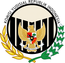 Insignia of the Judicial Commission of Indonesia Insignia of the Judicial Commission of the Republic of Indonesia.svg