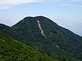 硫黄岳から見た峰の松目（2008年8月）