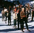 Skitrekk i Snow Valley i California i 1943.