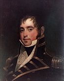 portrait d'un homme brun de trois-quarts portant un costume d'officier de marine