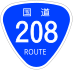 National Route 208 shield