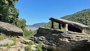 Jefferson Rock and the view looking east