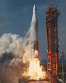 Project FIRE 2 lifts off from launch complex 12 aboard an Atlas 264D, 22 May 1965