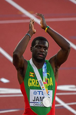 Kirani James bei den Weltmeisterschaften 2022 in Eugene