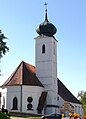 Katholische Kirche Mariä Himmelfahrt und Friedhofsmauer