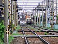 高松市内の複線区間を走る750形電車 (2007年)