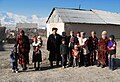 अलाय वादी की सरी-मोगोल बस्ती में एक किरगिज़ परिवार