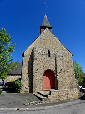 La façade occidentale de l'église.
