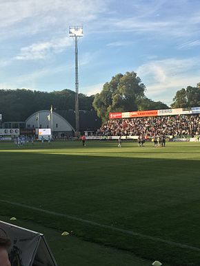 Landskrona BoIS – Malmö FF i en match i Svenska cupen 2016/2017 på Landskrona IP, andra omgången.