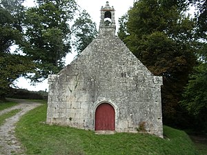 La chapelle Saint-Trémeur (pignon ouest).