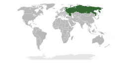 Location of Soviet UnionRussian Federation
