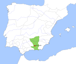 Plasseringa til Kongedømmet Granada