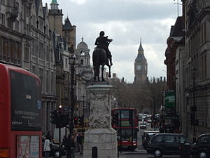 London (UK), looking from Trafalgar Square dow...