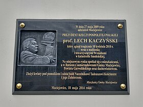 Tablica Lecha Kaczyńskiego