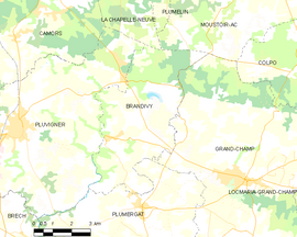 Mapa obce Brandivy