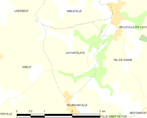 Poziția localității La Fontelaye