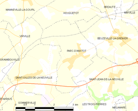 Mapa obce Parc-d’Anxtot