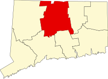 Map of Connecticut highlighting Hartford County.svg