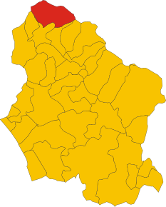 Localizarea Sillano în Provincia Lucca